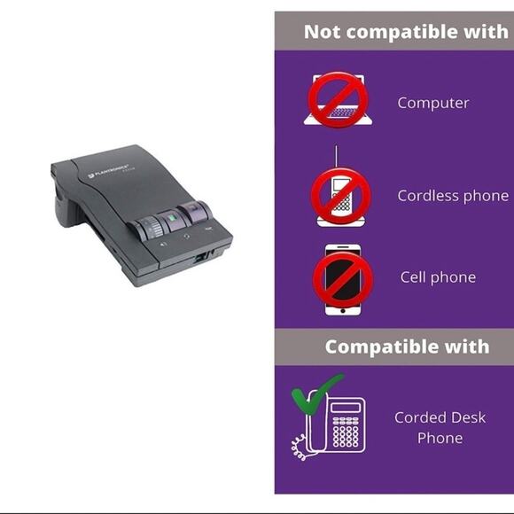 Plantronics M12 Vista Headset Amplifier - Picture 6 of 7